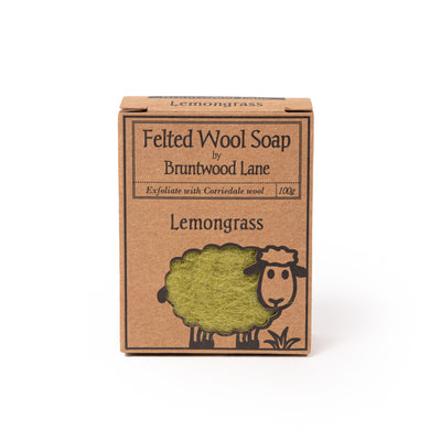 Lemongrass Felted Wool Soap