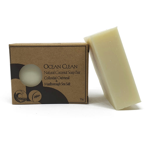 ocean clean palm oil-free soap by Bruntwood Lane - Colloidal Oatmeal and Marlborough Sea Salt